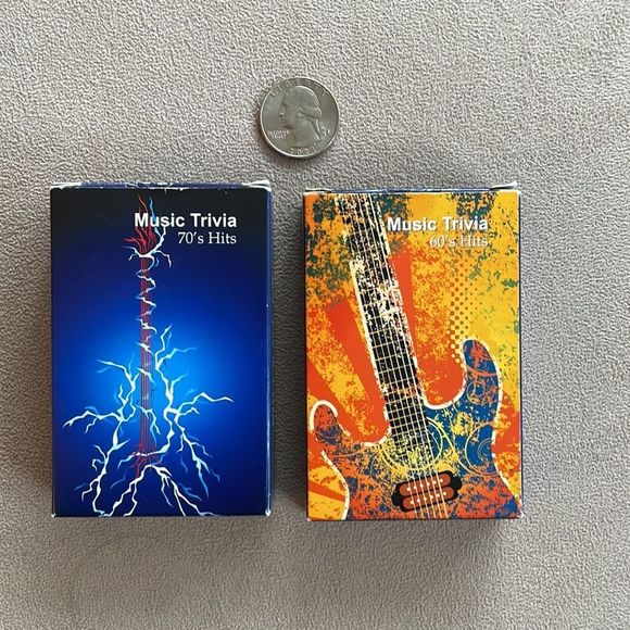 MUSIC TRIVIA Playing cards (2 decks - 60’s & 70’s) - Picture 9 of 10